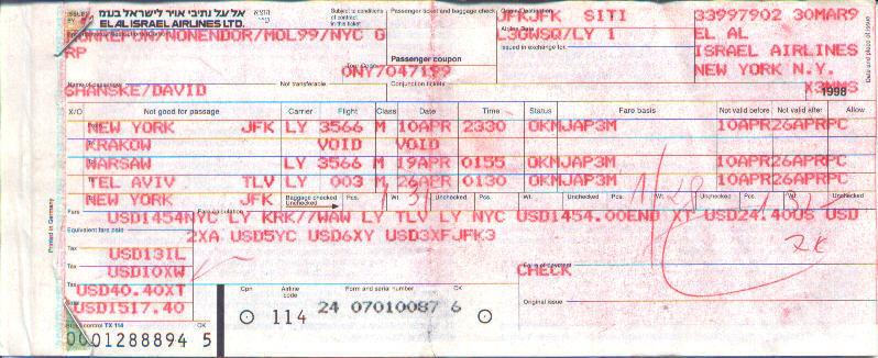 A Paper Ticket...ah the nostalgia