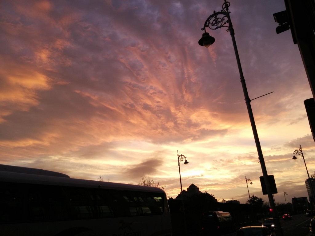 Sunset in Dublin