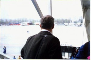 Stepping off the plane in Krakow