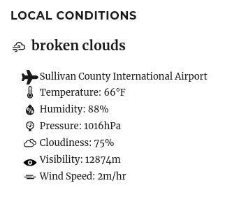 weather widget design