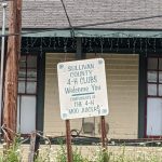 Sign that reads...Sullivan County 4-H Clubs Welcome You - Compliments of the 4-H Moo Juicers