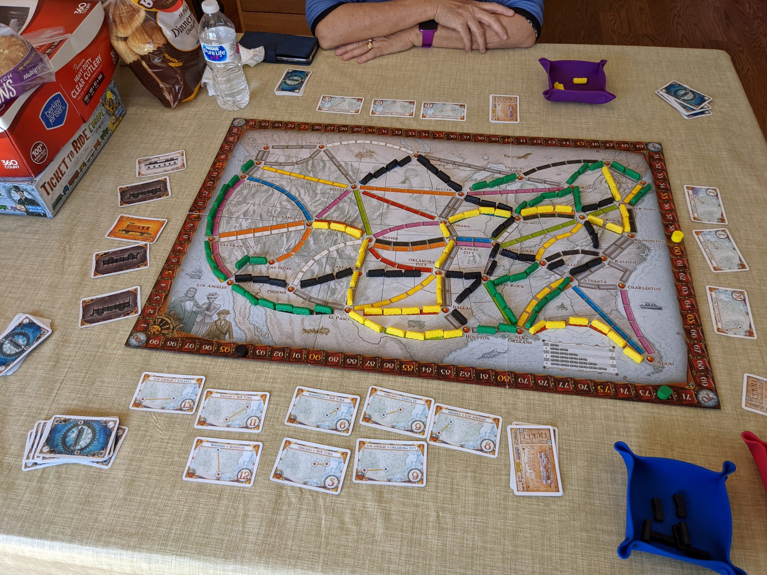 Played Ticket to Ride USA – Big Cities