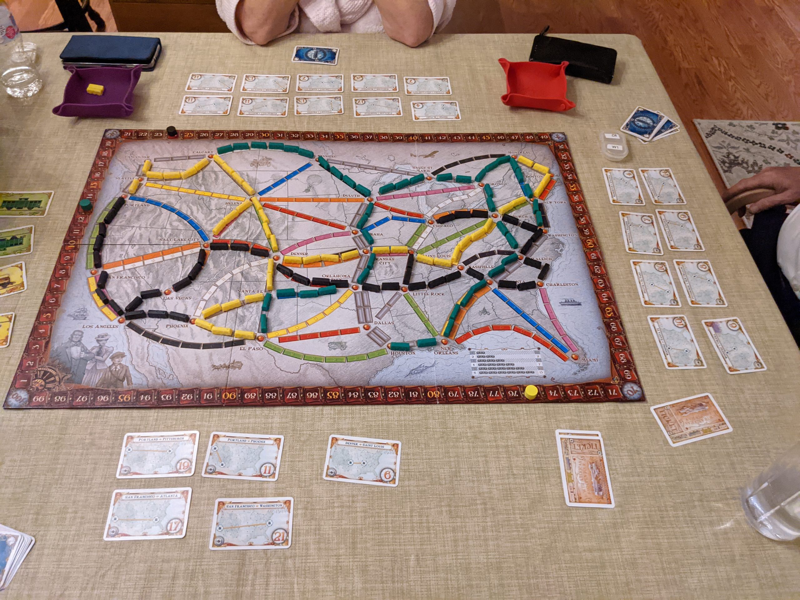 Played Ticket to Ride USA – Byways of America