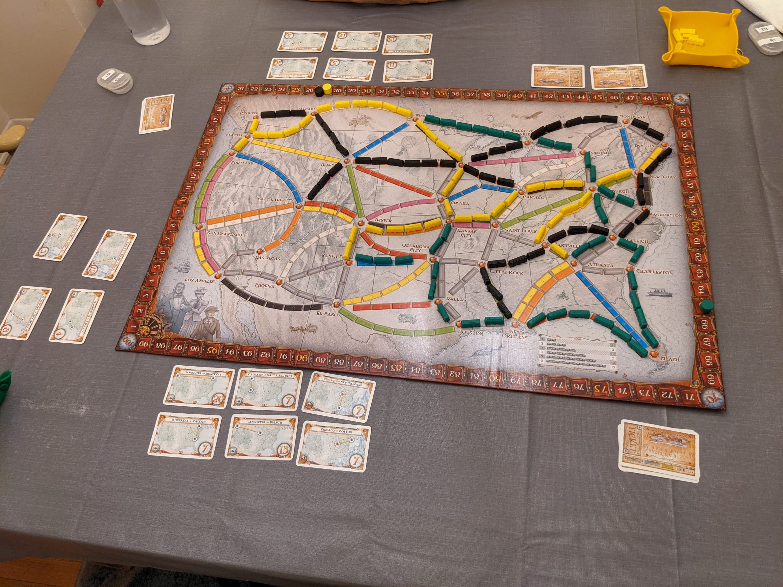 Played Ticket to Ride USA – Mega
