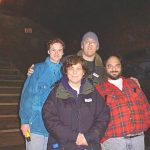 My teacher, friend, and Bob Diamond inside the Atlantic Avenue Tunnel, 1999